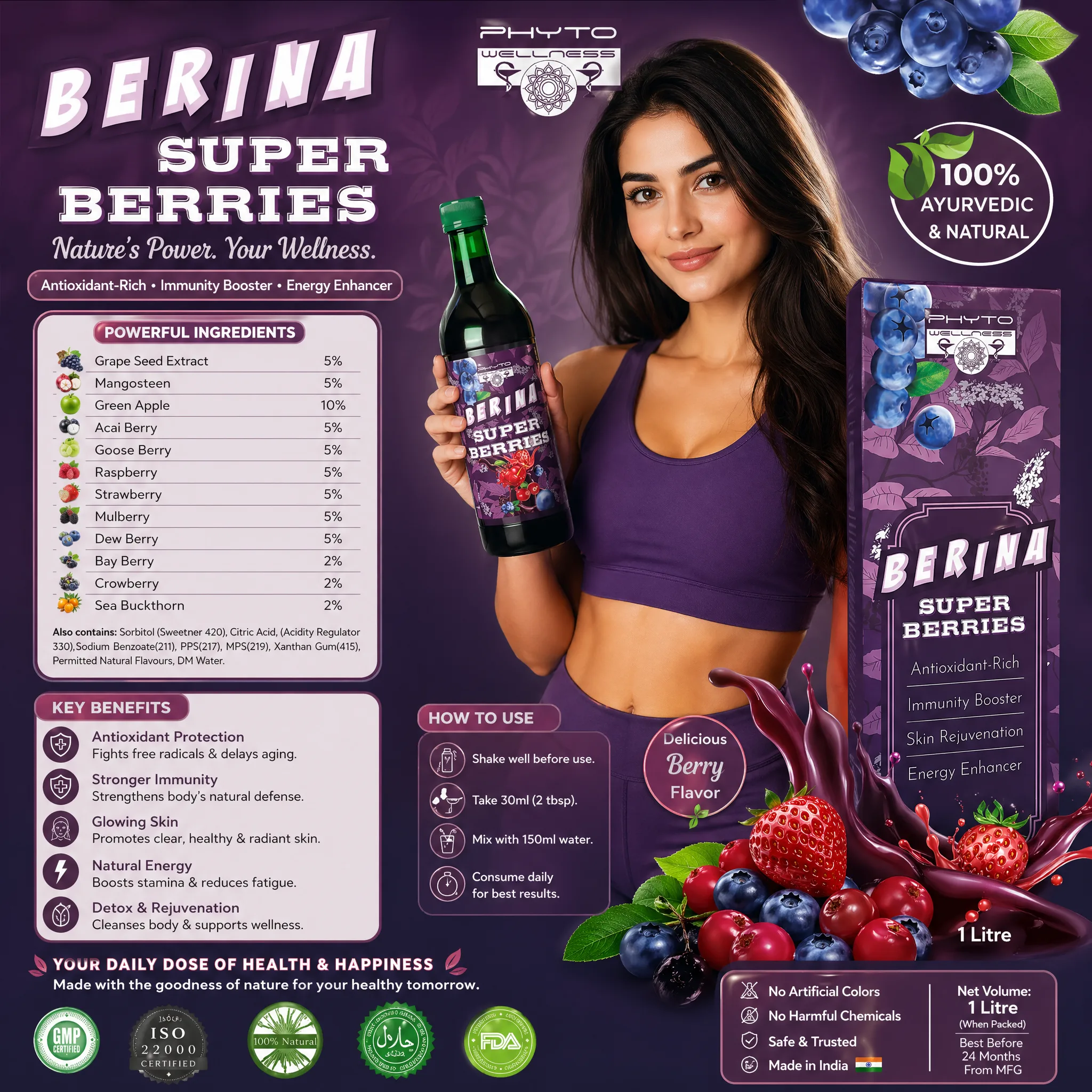 RBV B2B Super Berries+ 850ml- 12 Pcs. (SP1439)