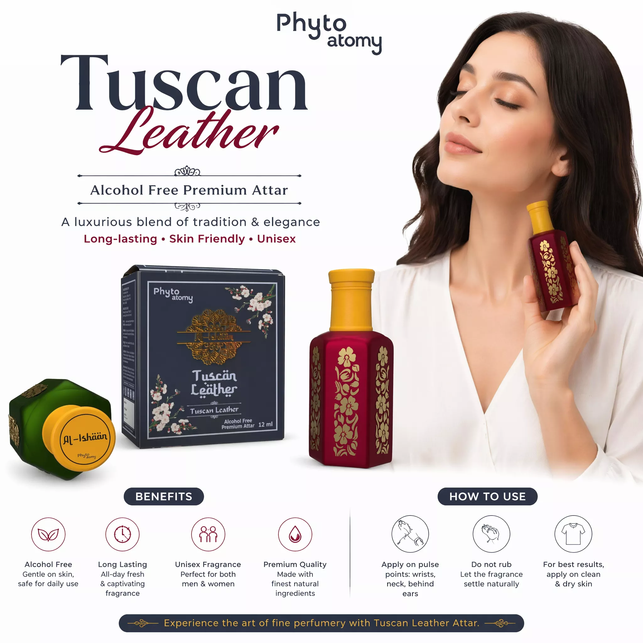Al Ishan Tuscan Leather Attar (12ml)