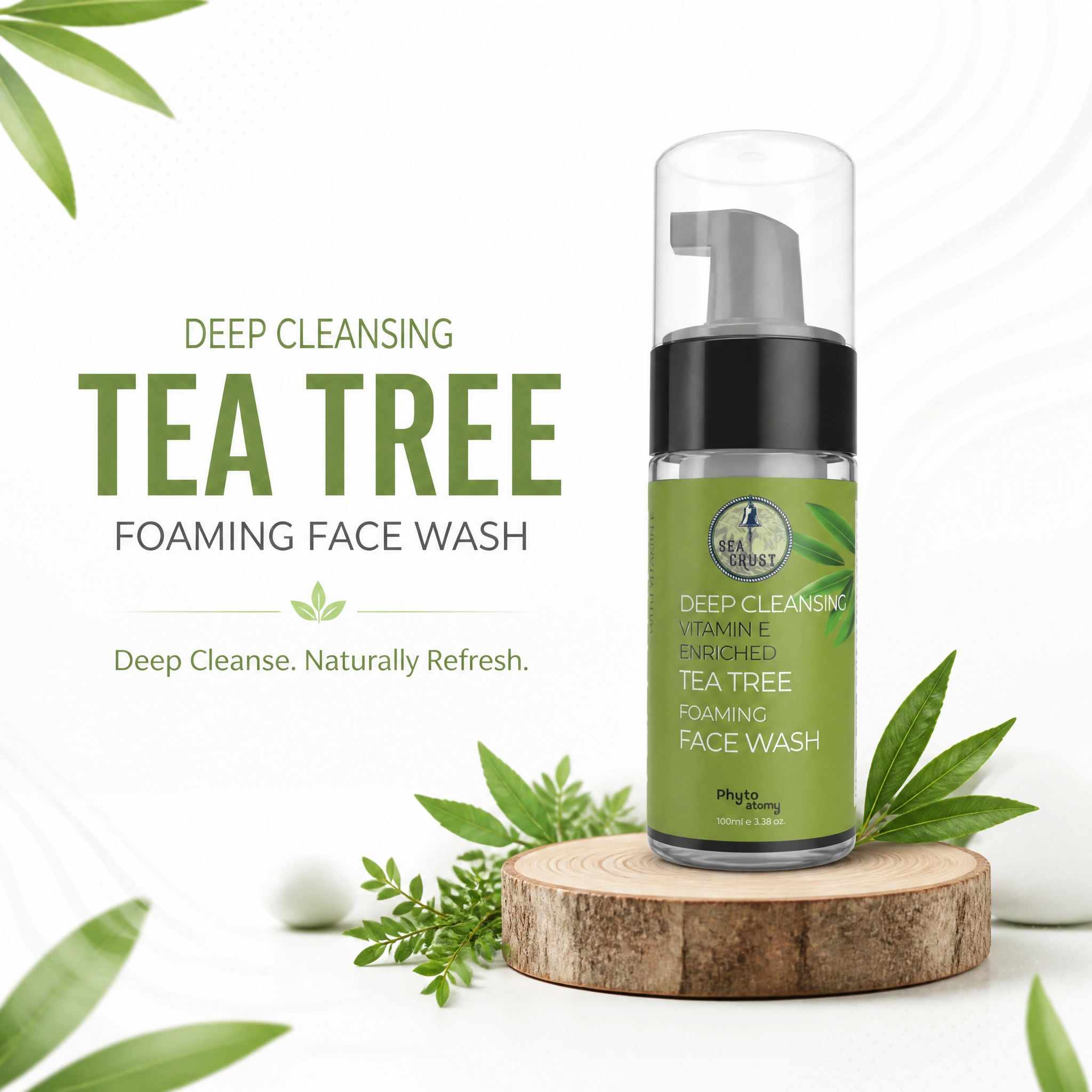 Deep Cleansing Vitamin E Enriched Tea Tree Foaming Face Wash (100ml)