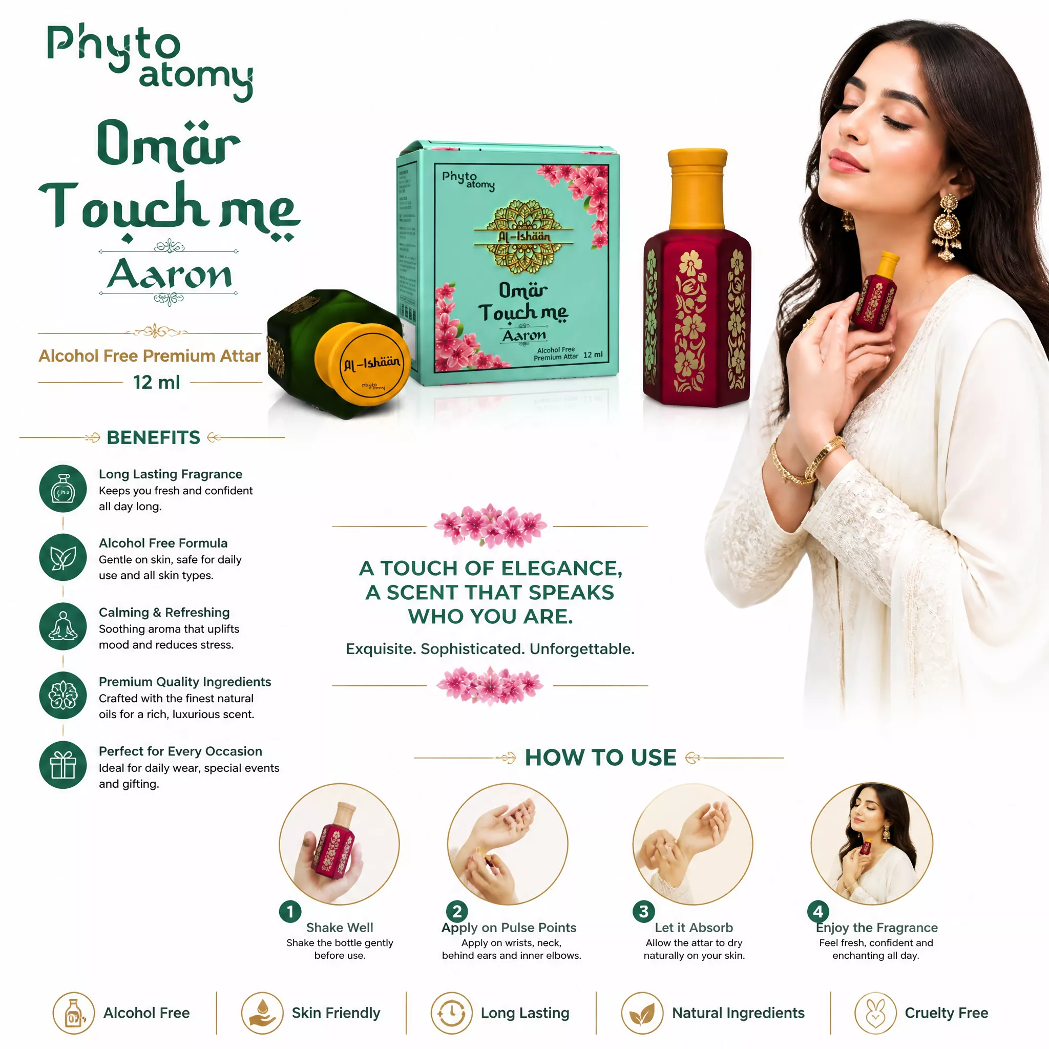 Al Ishan Omar Touch Me Attar (12ml)
