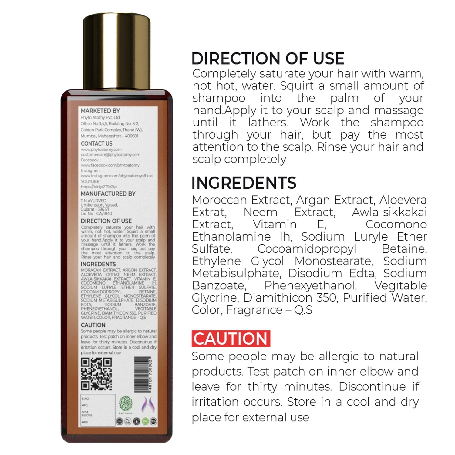 Morrocan Argan Shampoo (200 ml) PC1356