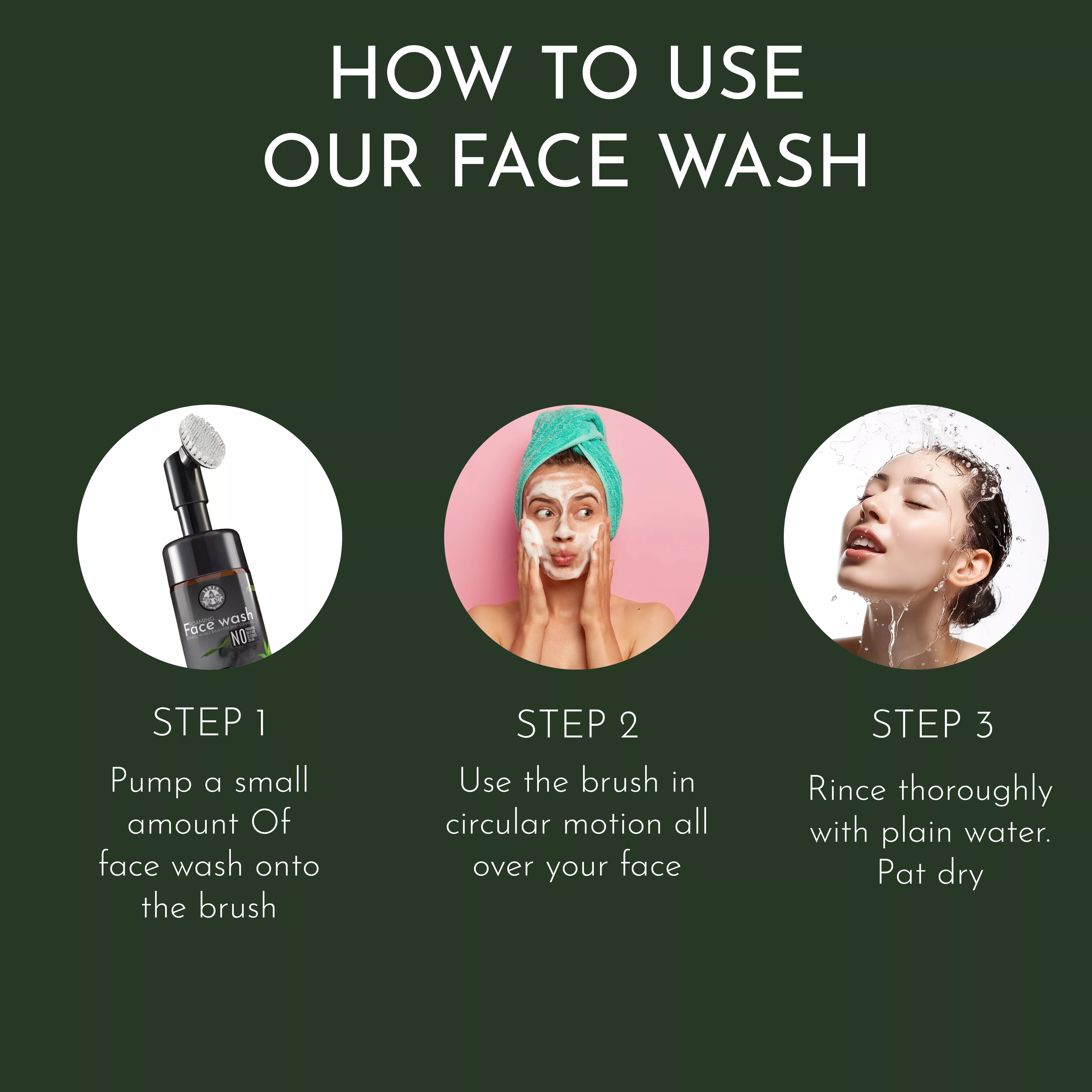 RBV B2B Bamboo Charcoal Foaming Face Wash With Built-In Face Brush (150ml)- 12 Pcs.