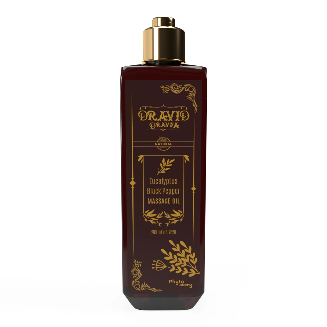 SCBV B2B Eucalyptus Black Pepper  Massage Oil (200 ml)-12 Pcs.