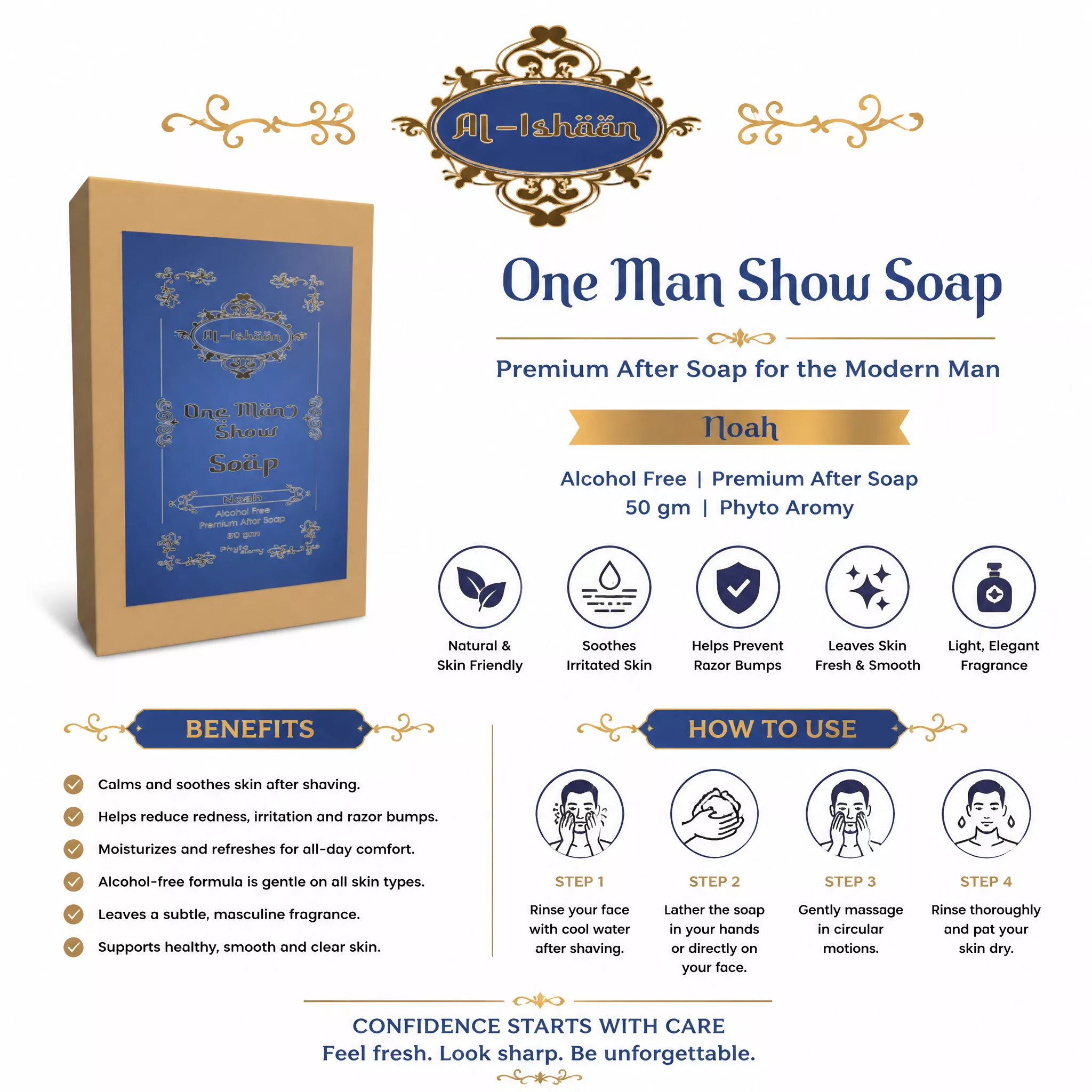 RBV B2B One Man Show Attar Soap (50g)- 43 Pcs.