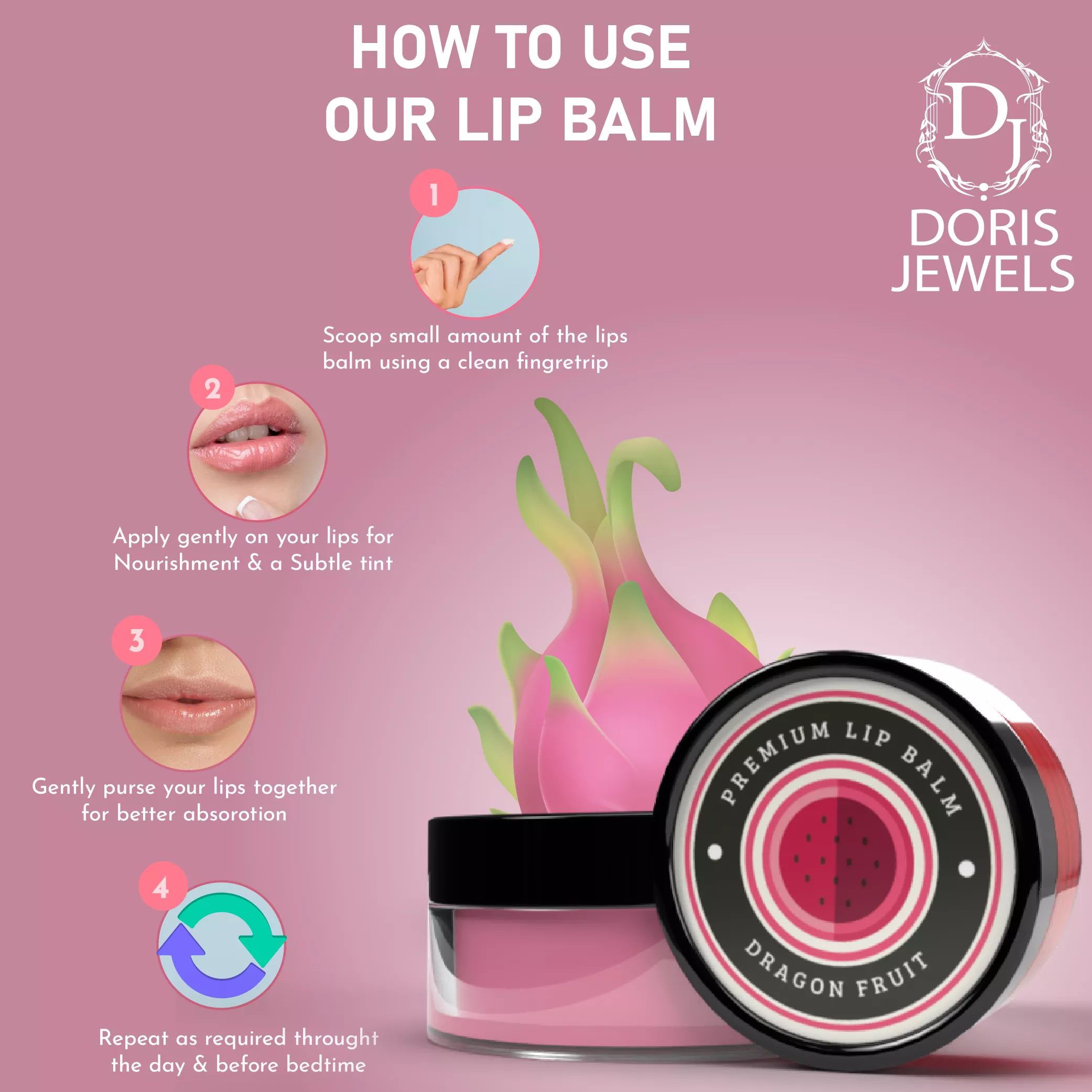 Dragon Fruit Lip Balm (8g)