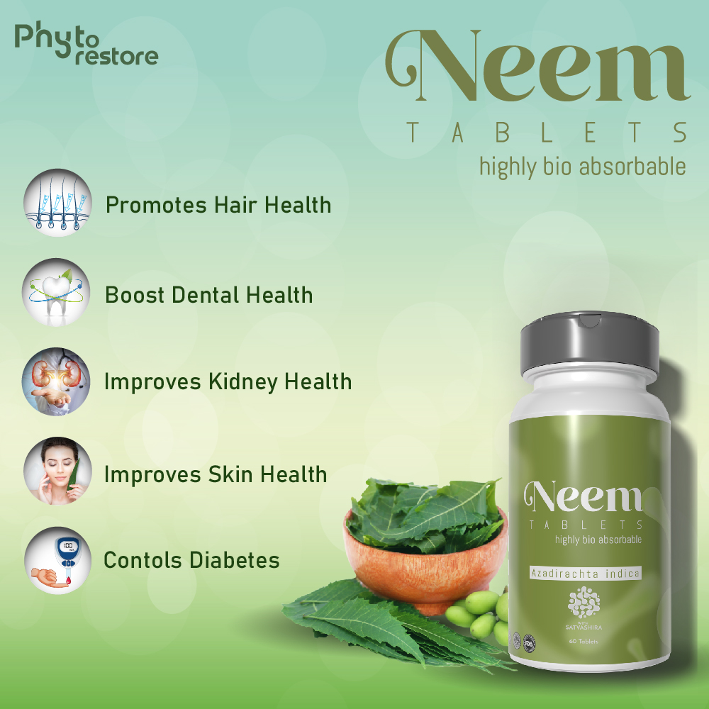 Organic Bio Neem and Probiotic (60 Tablets) (HS00589)