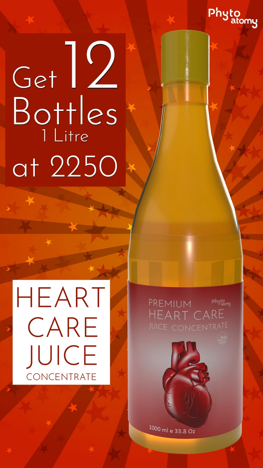 RBV B2B Heart Care Juice Concentrate 1Ltr. (12 Bottle)