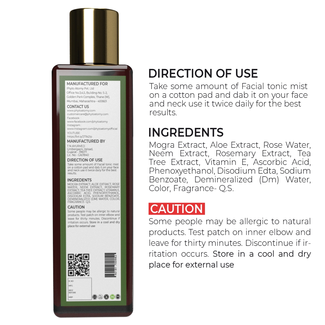 Mogra Facial Tonic Mist (200 ml)