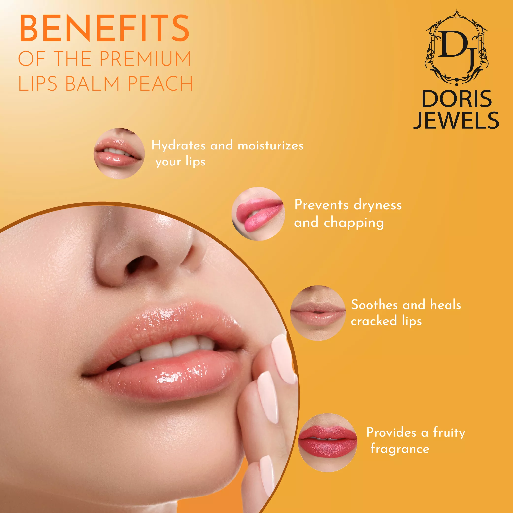 Peach Lip Balm (8g)