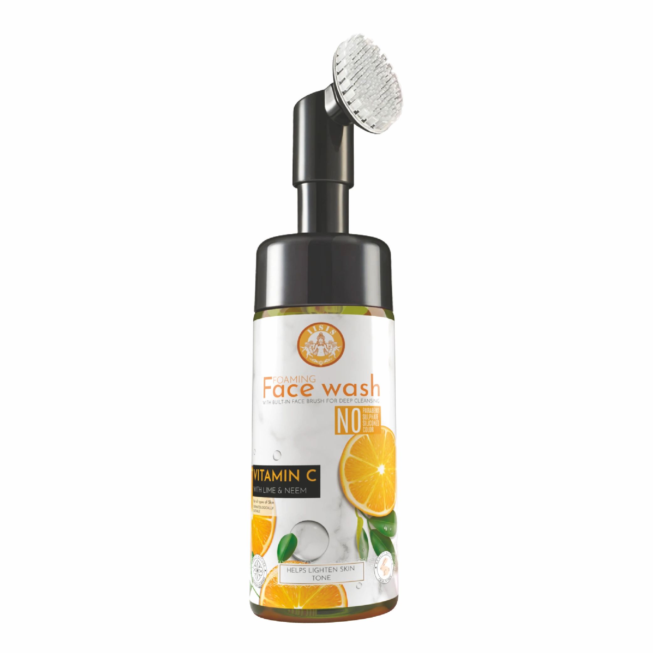 Vitamin C With Lime & Neem Foaming Face Wash With Built-In Face Brush (150ml)