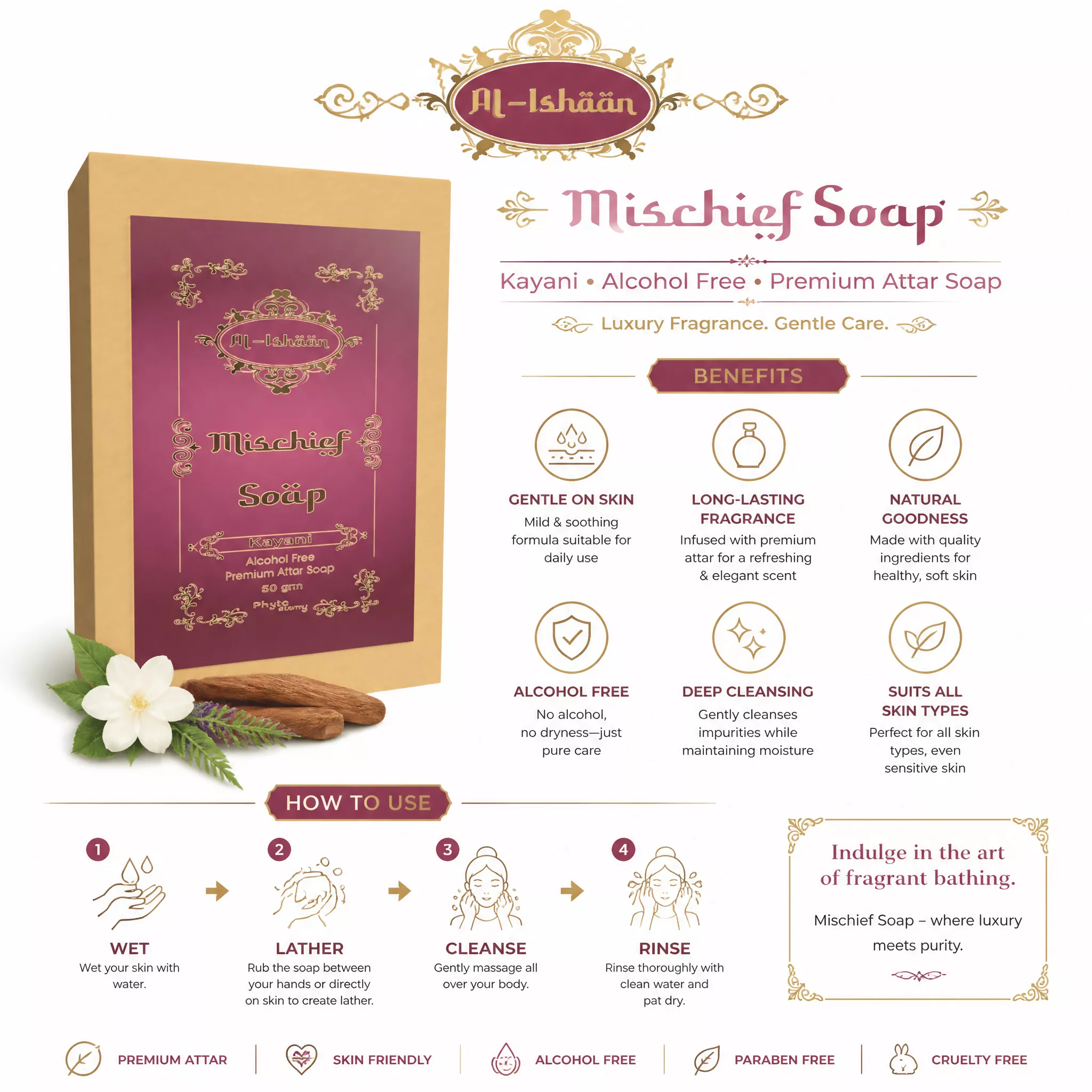 Mischief Attar Soap (50g)