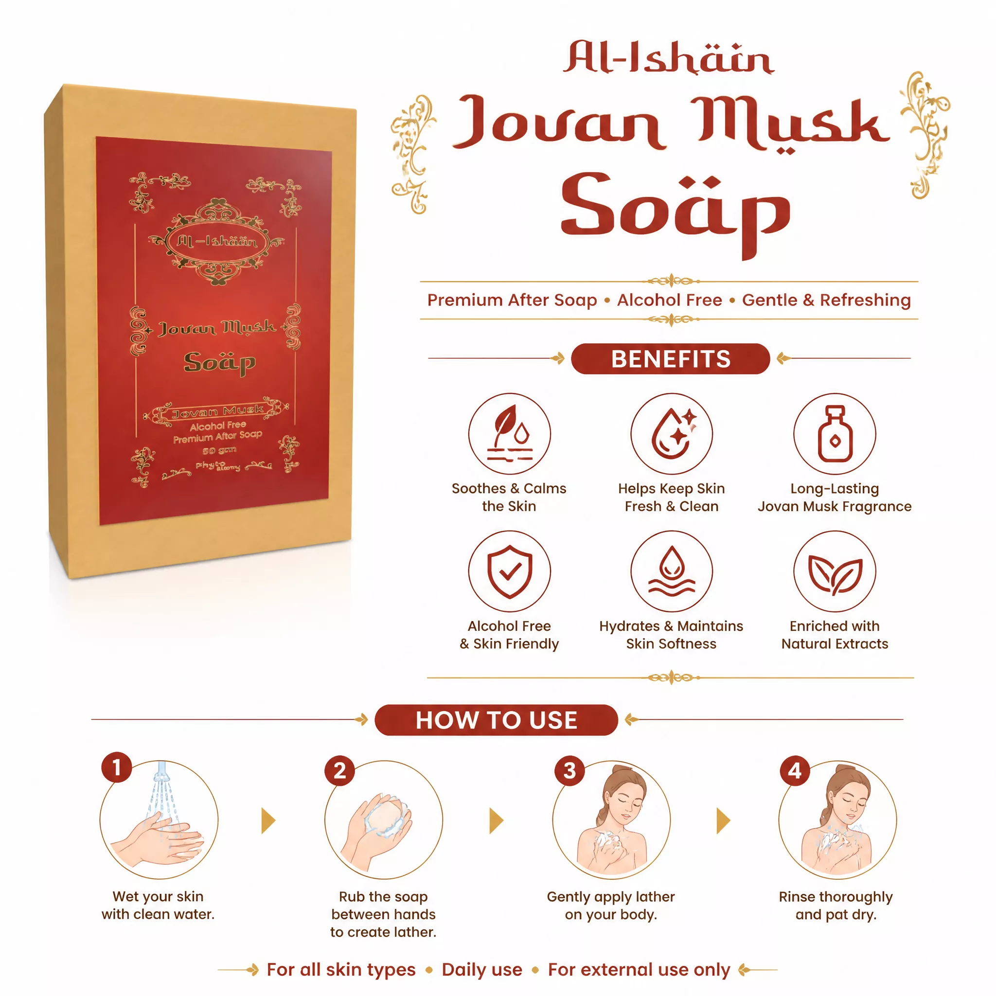 Jovanmusk Attar Soap (50g)