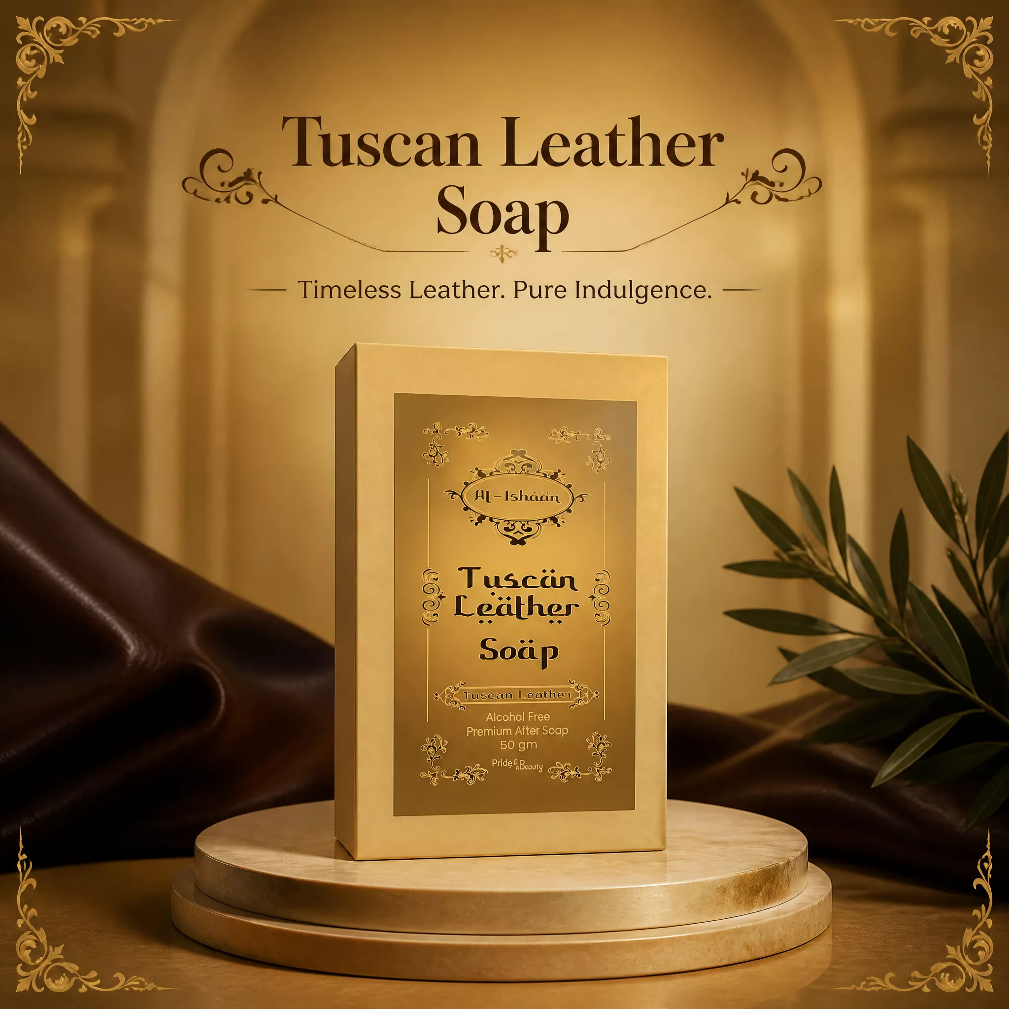 RBV B2B Tuscan Leather Attar Soap (50g)- 43 Pcs.