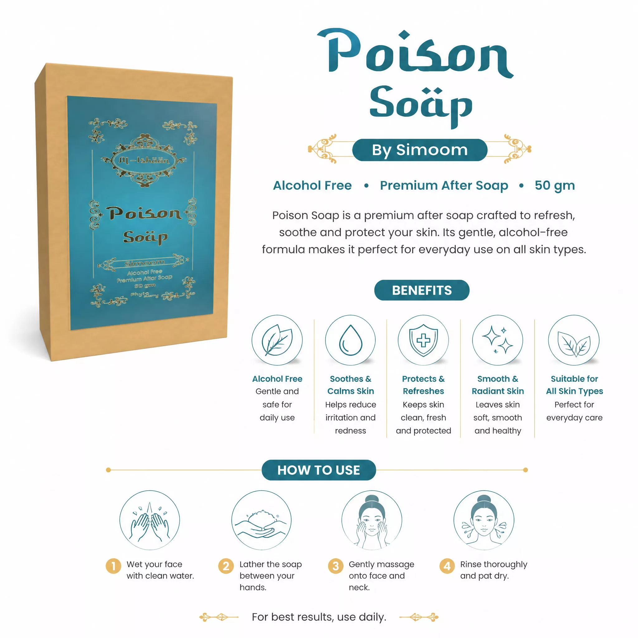Poison Attar Soap (50g)