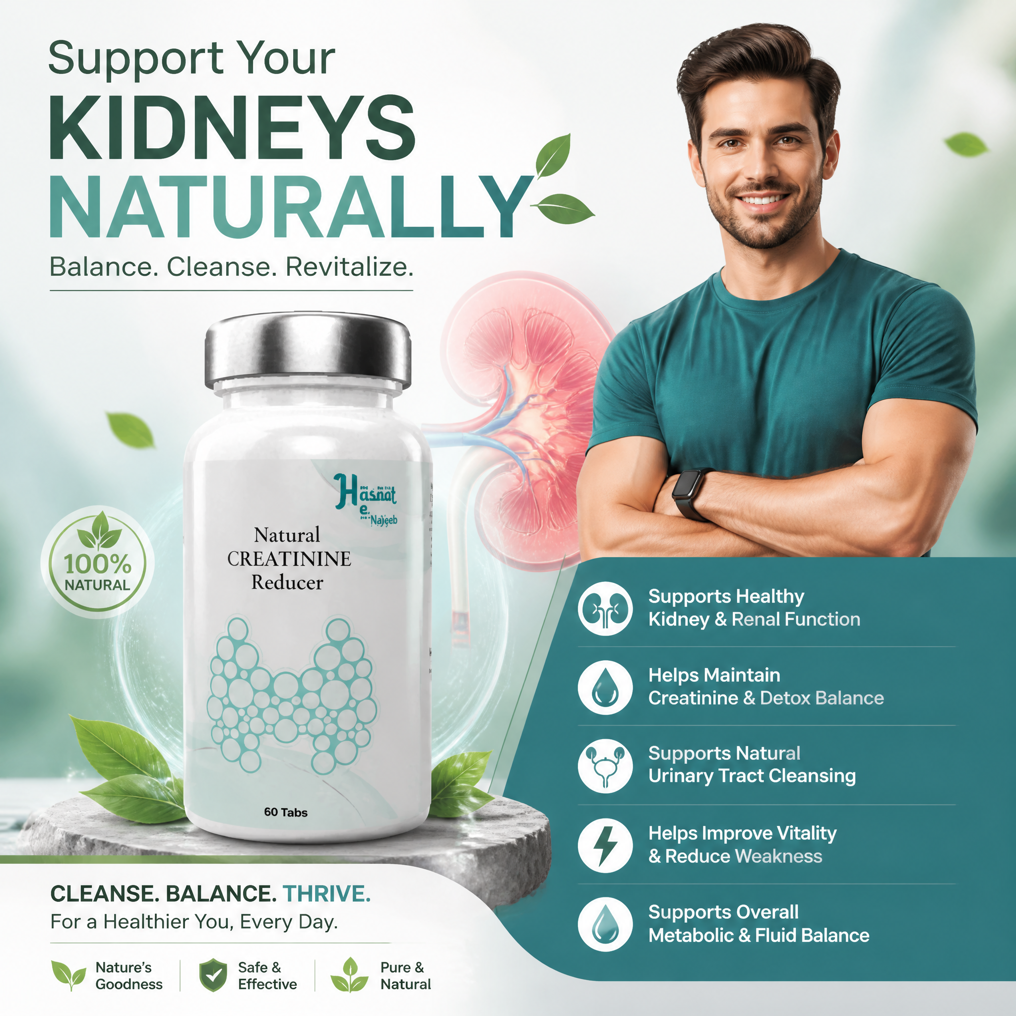 Natural CREATININE Reducer 60 Capsule (HS00720)