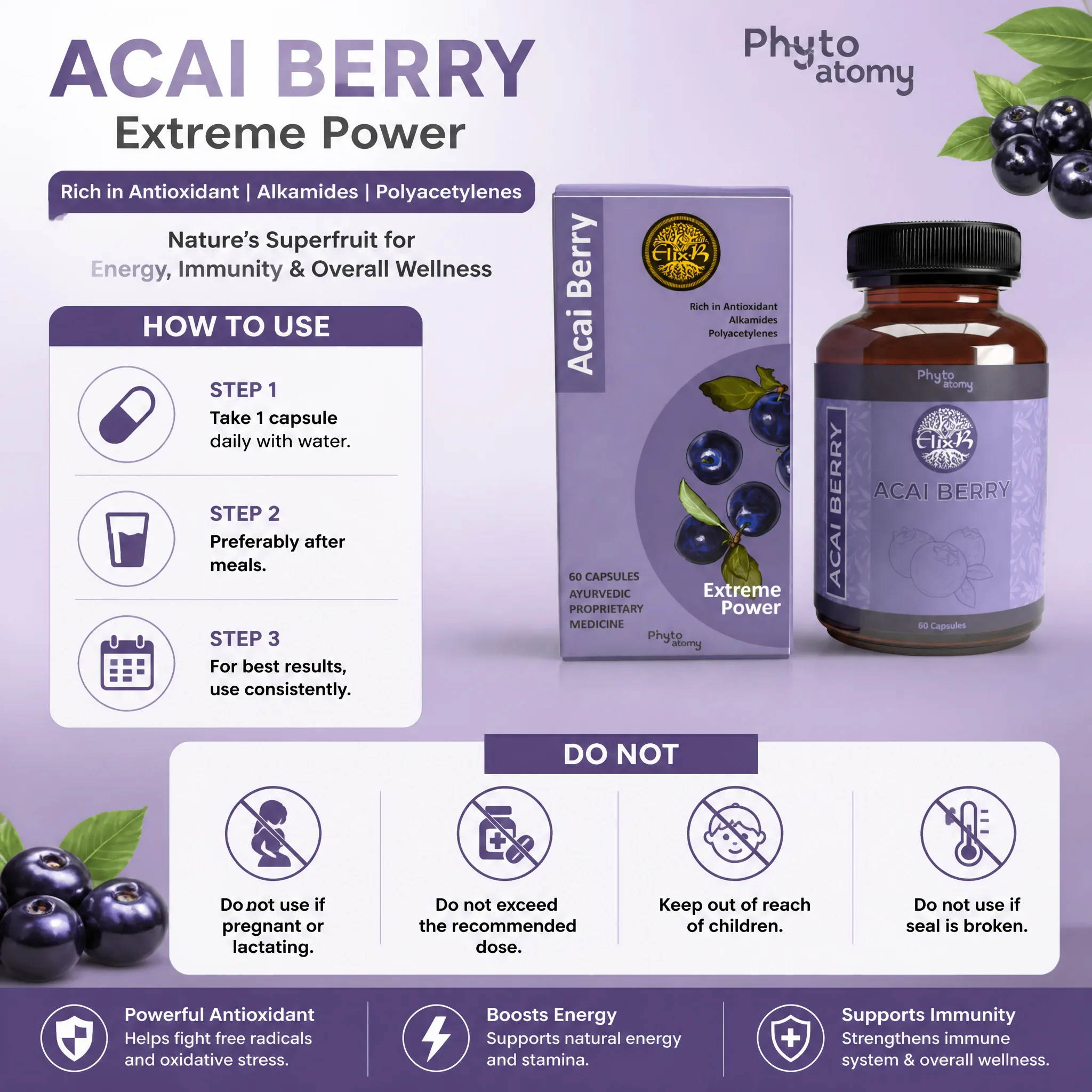 Acai Berry (60 Capsule) (HS00557)