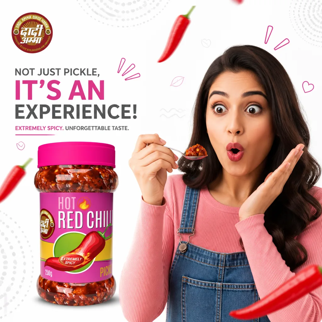 Dadi Amma Hot Red Chilli Pickle 250g (F&00272)