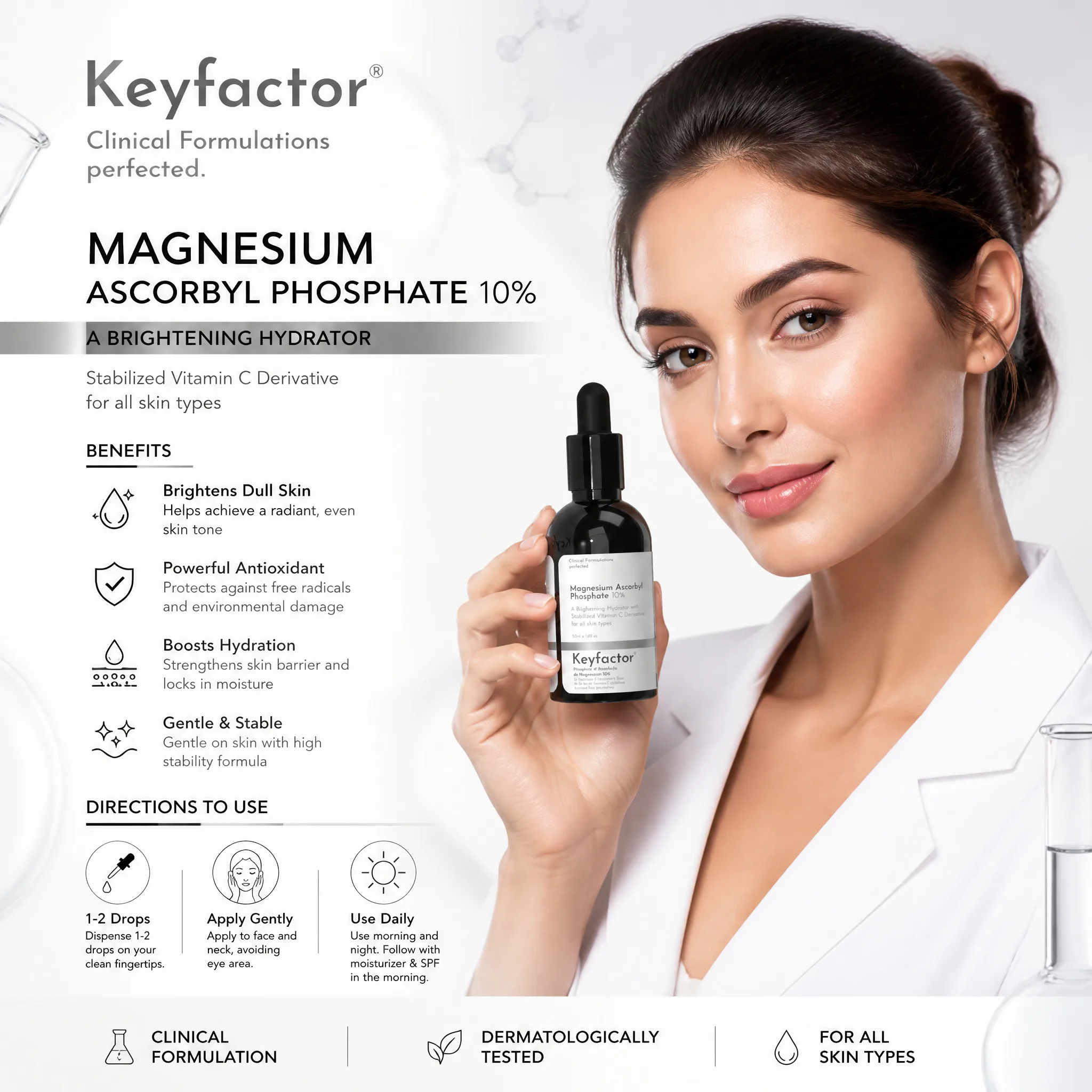 Kf-Magnesium Ascorbyl Phosphate 10% -50Ml.(skin moisturising)