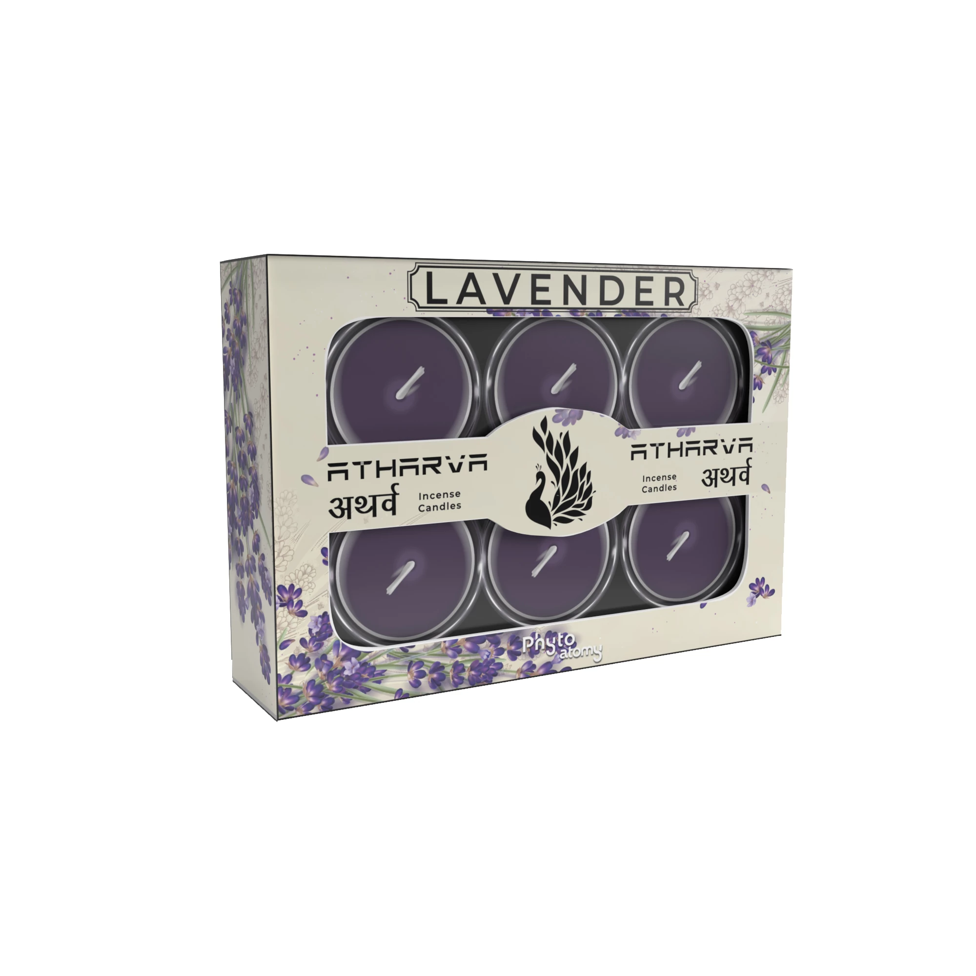 Lavender Atharva Incense Candles (12 Pcs.)