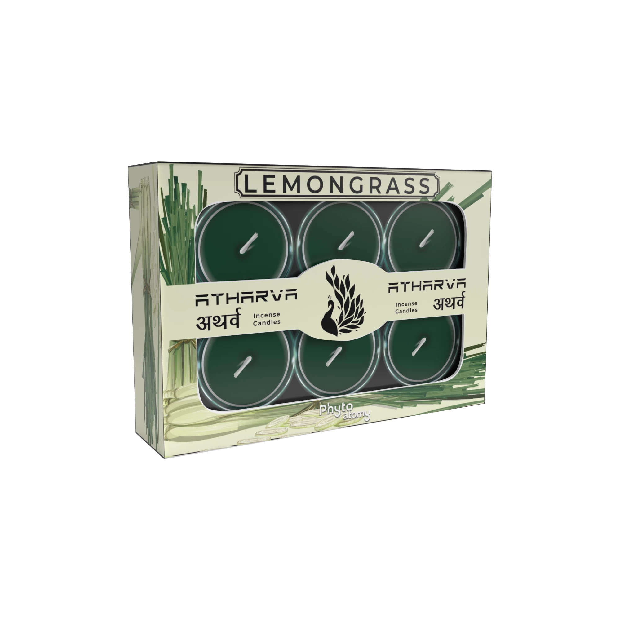 Lemongrass Atharva Incense Candles (12 Pcs.)
