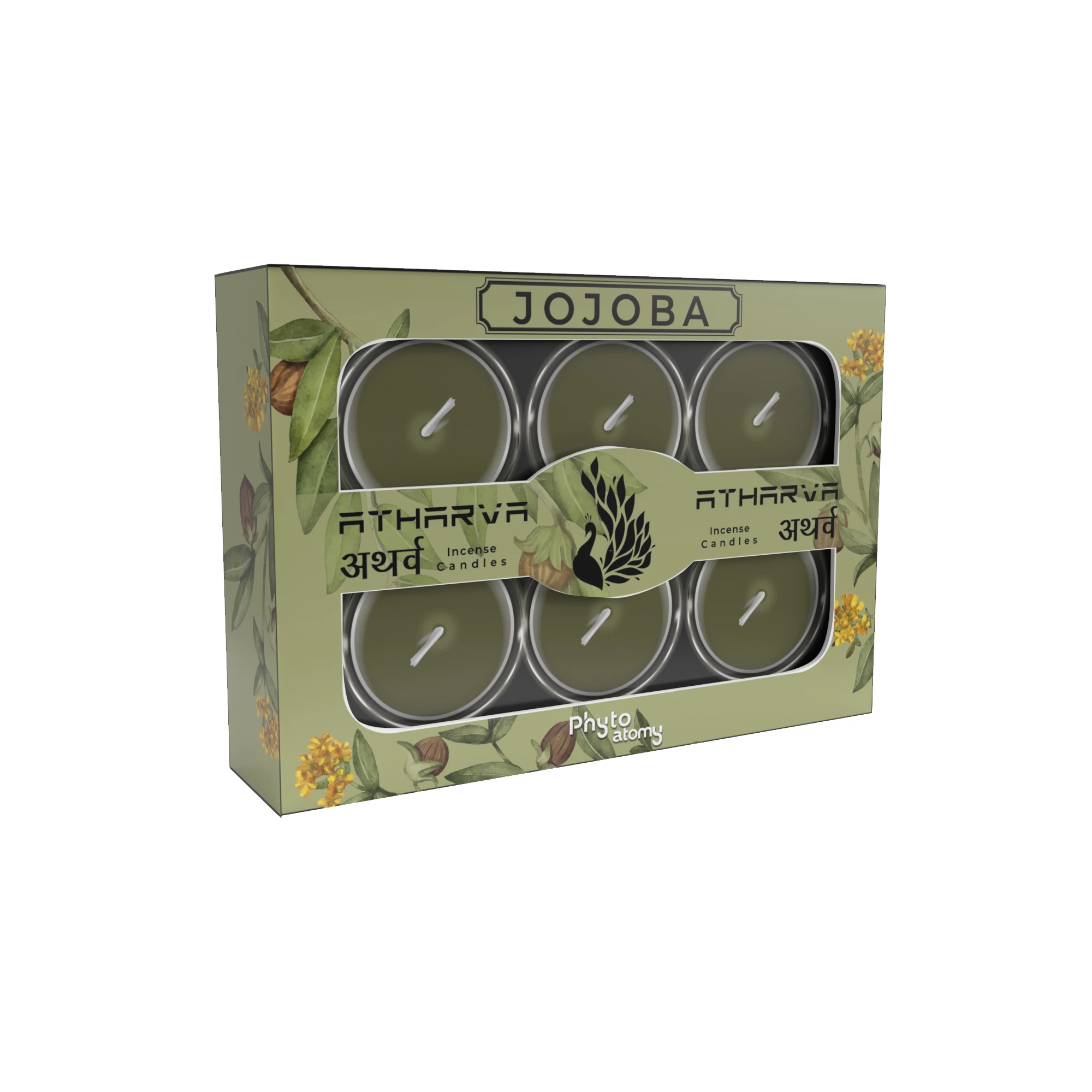 Jojoba Atharva Incense Candles (12 Pcs.)