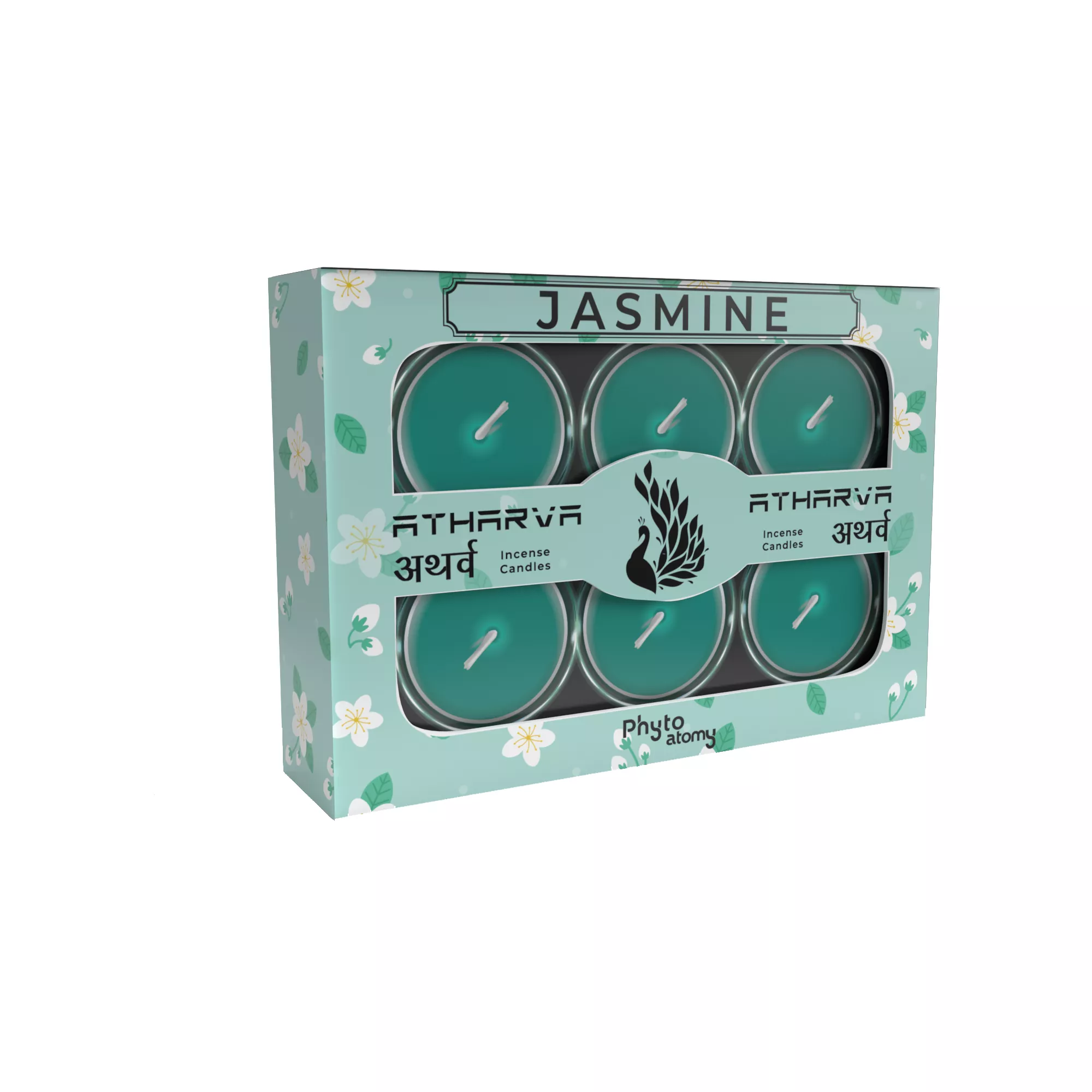 RBV B2B Jasmine Atharva Incense Candles (12 Pcs.)-18 Pkt.