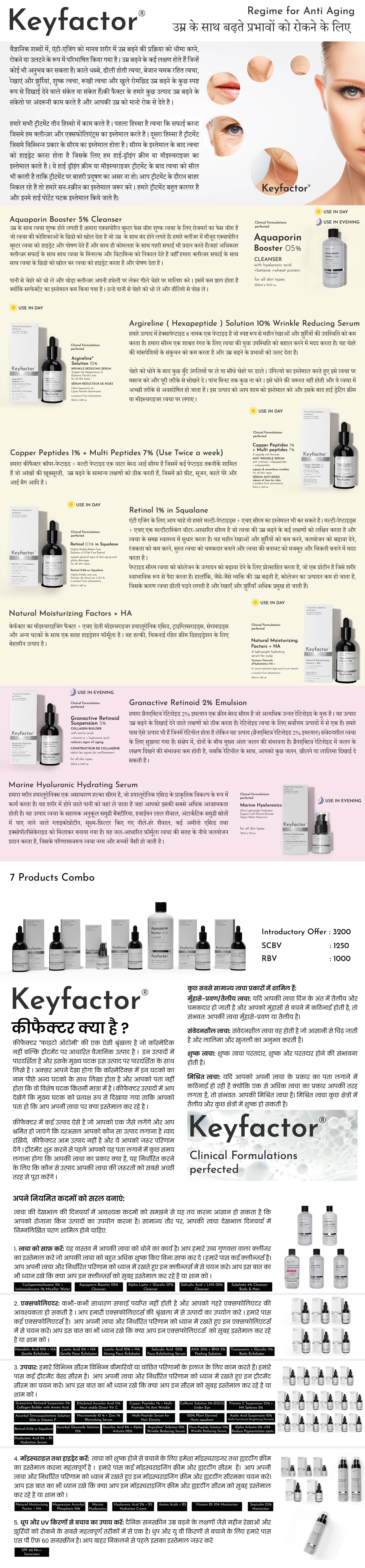 Regime for Anti Aging